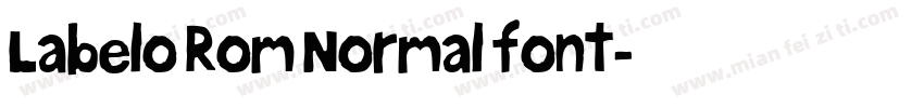 Labelo Rom Normal font字体转换